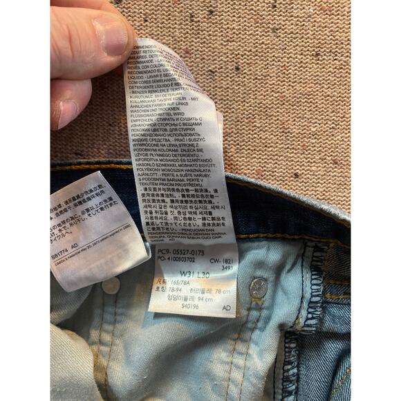 Levi's 527 31x30 Men's Blue Jeans 100% Cotton - Picture 9 of 9